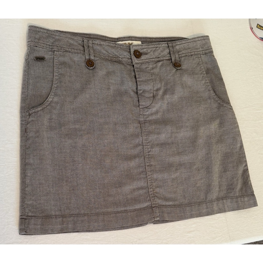 AMK Jackson Hole Wyoming Short Skirt Lightweight Cotton Button Fly Size 2